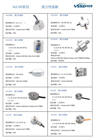 VLC-FD系列测力传感器