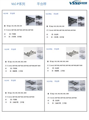VLC-P系列平台秤