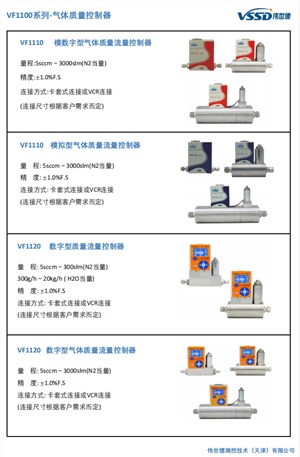 VF1100系列-气体质量控制器